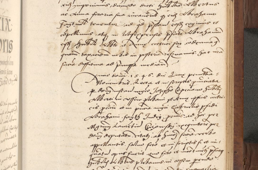 Zdjęcie nr 613 dla obiektu archiwalnego: Acta actorum causarum, sentenciarum, obligationum et mandatorum coram reverendo patre domino Petro Porembski preposito Osswieczimensi, canonico et officiali generali Cracoviensi ad annum Domini millesimum quingentesimum quadrogesimum sextum, cuius inditio est quarta, pontificatus sanctissimi in Christo patris et domini nostri domini Pauli divina providencia papae tercii, anno ipsius duodecimo, a die ac mense infrascriptis feliciter inchoantur