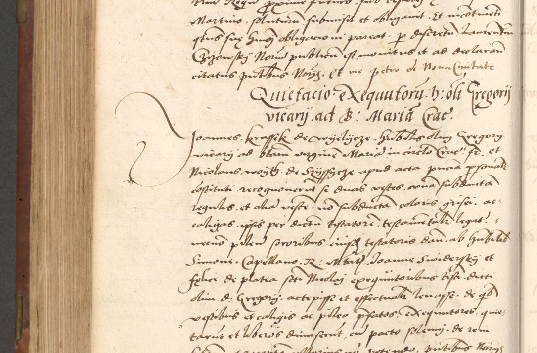 Zdjęcie nr 610 dla obiektu archiwalnego: Acta actorum causarum, sentenciarum, obligationum et mandatorum coram reverendo patre domino Petro Porembski preposito Osswieczimensi, canonico et officiali generali Cracoviensi ad annum Domini millesimum quingentesimum quadrogesimum sextum, cuius inditio est quarta, pontificatus sanctissimi in Christo patris et domini nostri domini Pauli divina providencia papae tercii, anno ipsius duodecimo, a die ac mense infrascriptis feliciter inchoantur