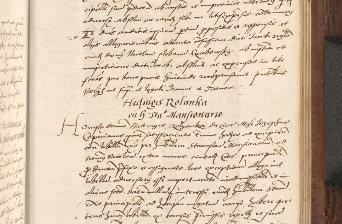 Zdjęcie nr 591 dla obiektu archiwalnego: Acta actorum causarum, sentenciarum, obligationum et mandatorum coram reverendo patre domino Petro Porembski preposito Osswieczimensi, canonico et officiali generali Cracoviensi ad annum Domini millesimum quingentesimum quadrogesimum sextum, cuius inditio est quarta, pontificatus sanctissimi in Christo patris et domini nostri domini Pauli divina providencia papae tercii, anno ipsius duodecimo, a die ac mense infrascriptis feliciter inchoantur