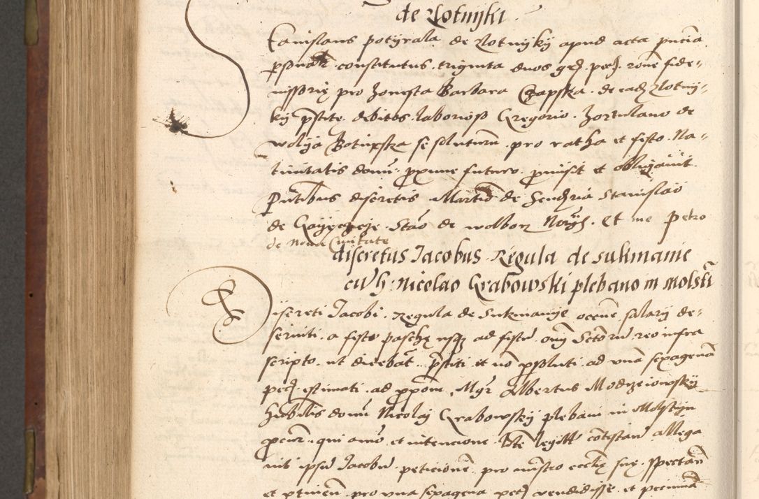 Zdjęcie nr 590 dla obiektu archiwalnego: Acta actorum causarum, sentenciarum, obligationum et mandatorum coram reverendo patre domino Petro Porembski preposito Osswieczimensi, canonico et officiali generali Cracoviensi ad annum Domini millesimum quingentesimum quadrogesimum sextum, cuius inditio est quarta, pontificatus sanctissimi in Christo patris et domini nostri domini Pauli divina providencia papae tercii, anno ipsius duodecimo, a die ac mense infrascriptis feliciter inchoantur