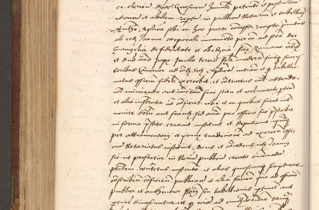 Zdjęcie nr 588 dla obiektu archiwalnego: Acta actorum causarum, sentenciarum, obligationum et mandatorum coram reverendo patre domino Petro Porembski preposito Osswieczimensi, canonico et officiali generali Cracoviensi ad annum Domini millesimum quingentesimum quadrogesimum sextum, cuius inditio est quarta, pontificatus sanctissimi in Christo patris et domini nostri domini Pauli divina providencia papae tercii, anno ipsius duodecimo, a die ac mense infrascriptis feliciter inchoantur