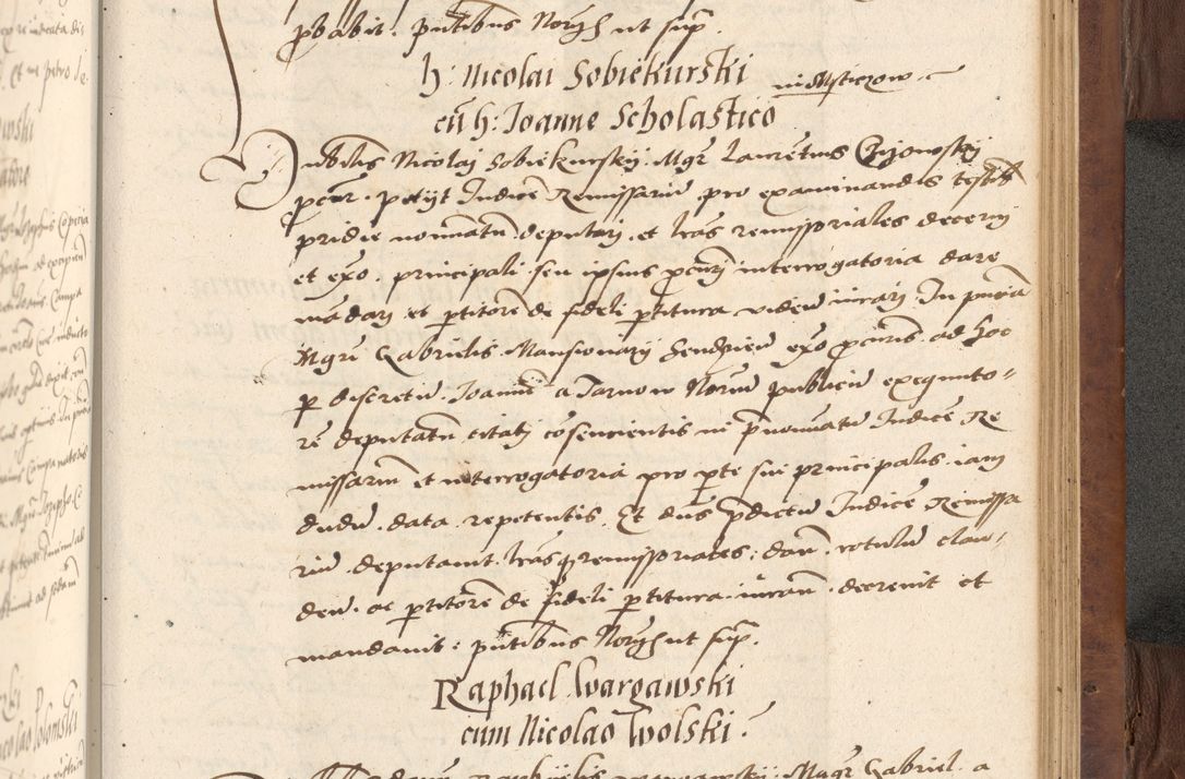 Zdjęcie nr 585 dla obiektu archiwalnego: Acta actorum causarum, sentenciarum, obligationum et mandatorum coram reverendo patre domino Petro Porembski preposito Osswieczimensi, canonico et officiali generali Cracoviensi ad annum Domini millesimum quingentesimum quadrogesimum sextum, cuius inditio est quarta, pontificatus sanctissimi in Christo patris et domini nostri domini Pauli divina providencia papae tercii, anno ipsius duodecimo, a die ac mense infrascriptis feliciter inchoantur