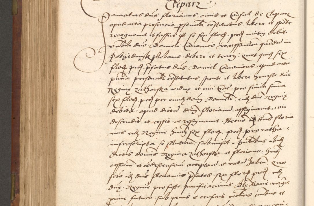 Zdjęcie nr 580 dla obiektu archiwalnego: Acta actorum causarum, sentenciarum, obligationum et mandatorum coram reverendo patre domino Petro Porembski preposito Osswieczimensi, canonico et officiali generali Cracoviensi ad annum Domini millesimum quingentesimum quadrogesimum sextum, cuius inditio est quarta, pontificatus sanctissimi in Christo patris et domini nostri domini Pauli divina providencia papae tercii, anno ipsius duodecimo, a die ac mense infrascriptis feliciter inchoantur