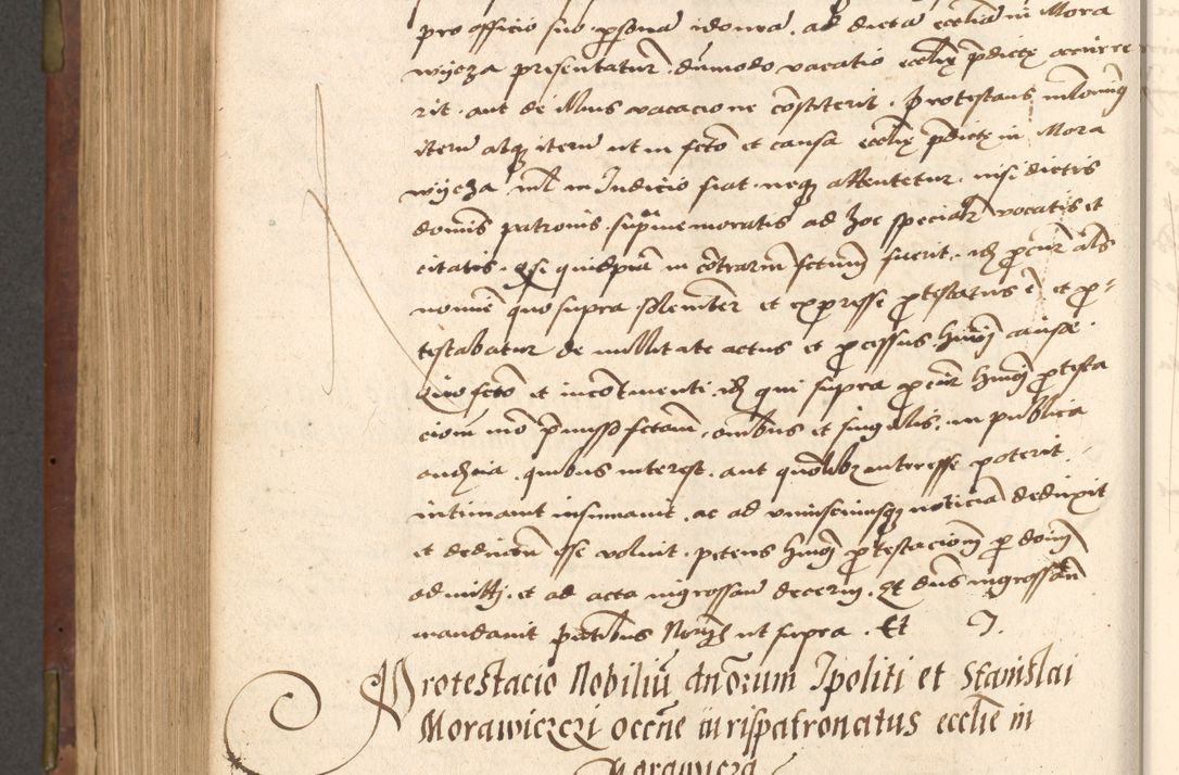 Zdjęcie nr 578 dla obiektu archiwalnego: Acta actorum causarum, sentenciarum, obligationum et mandatorum coram reverendo patre domino Petro Porembski preposito Osswieczimensi, canonico et officiali generali Cracoviensi ad annum Domini millesimum quingentesimum quadrogesimum sextum, cuius inditio est quarta, pontificatus sanctissimi in Christo patris et domini nostri domini Pauli divina providencia papae tercii, anno ipsius duodecimo, a die ac mense infrascriptis feliciter inchoantur