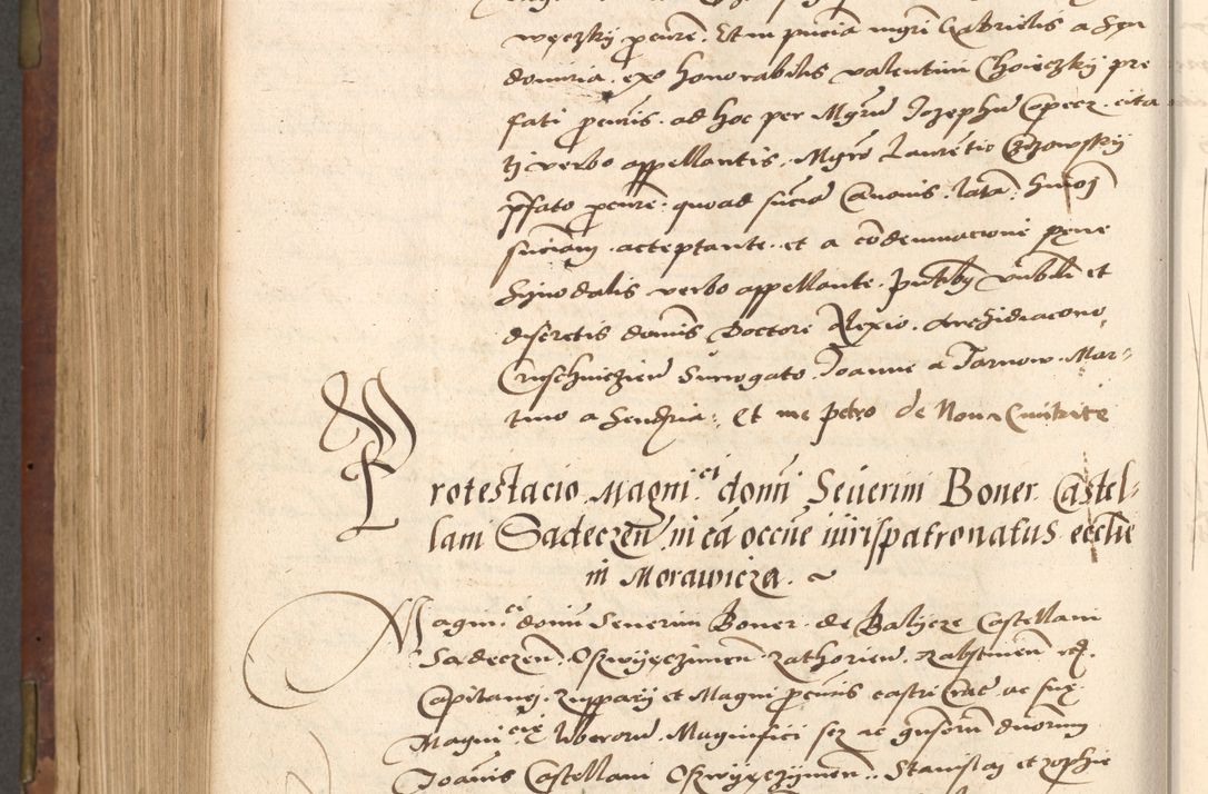 Zdjęcie nr 574 dla obiektu archiwalnego: Acta actorum causarum, sentenciarum, obligationum et mandatorum coram reverendo patre domino Petro Porembski preposito Osswieczimensi, canonico et officiali generali Cracoviensi ad annum Domini millesimum quingentesimum quadrogesimum sextum, cuius inditio est quarta, pontificatus sanctissimi in Christo patris et domini nostri domini Pauli divina providencia papae tercii, anno ipsius duodecimo, a die ac mense infrascriptis feliciter inchoantur