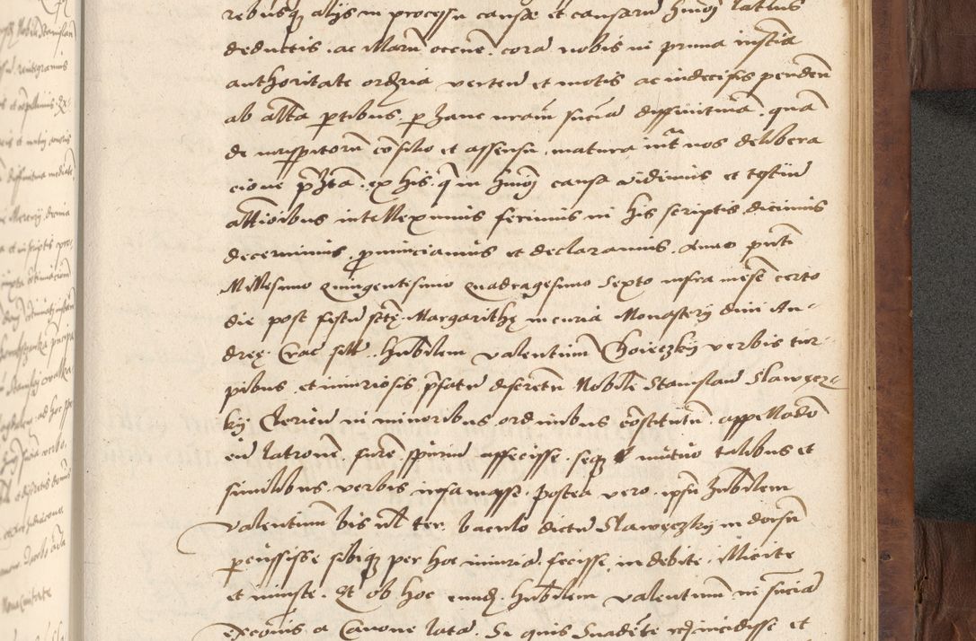 Zdjęcie nr 573 dla obiektu archiwalnego: Acta actorum causarum, sentenciarum, obligationum et mandatorum coram reverendo patre domino Petro Porembski preposito Osswieczimensi, canonico et officiali generali Cracoviensi ad annum Domini millesimum quingentesimum quadrogesimum sextum, cuius inditio est quarta, pontificatus sanctissimi in Christo patris et domini nostri domini Pauli divina providencia papae tercii, anno ipsius duodecimo, a die ac mense infrascriptis feliciter inchoantur