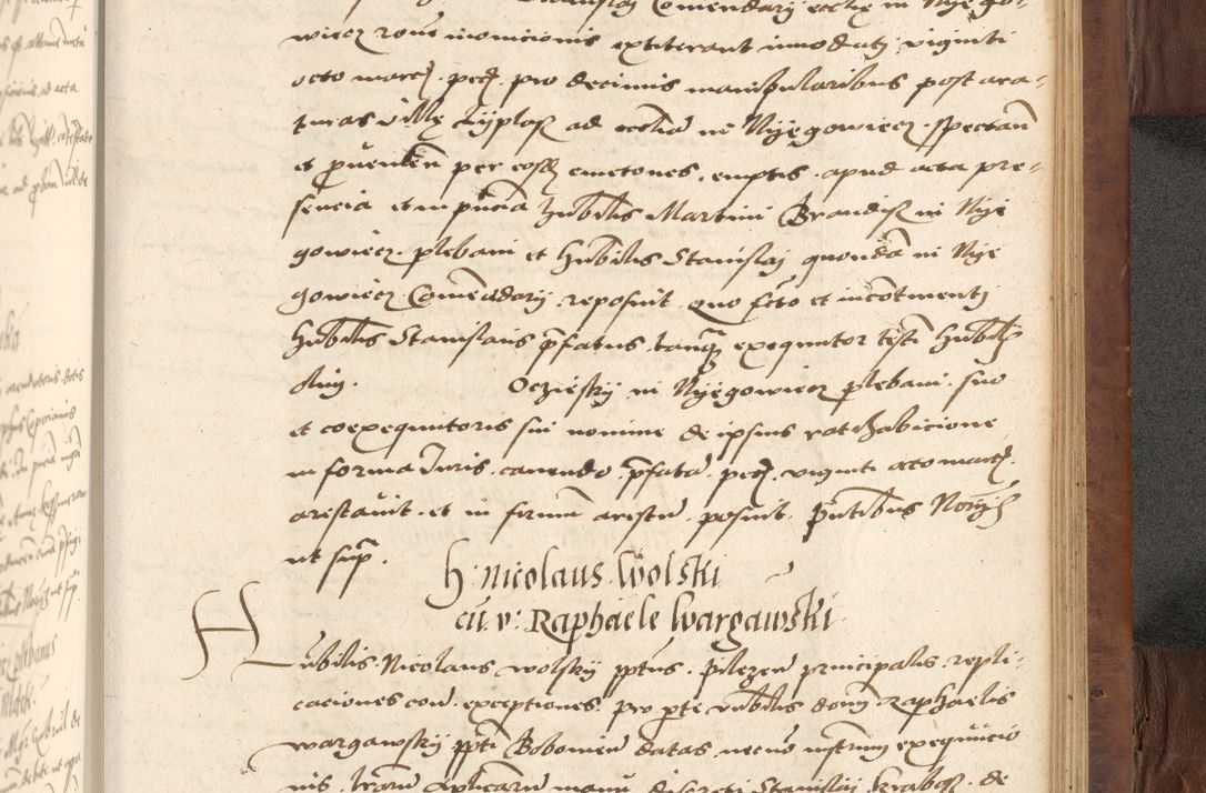 Zdjęcie nr 569 dla obiektu archiwalnego: Acta actorum causarum, sentenciarum, obligationum et mandatorum coram reverendo patre domino Petro Porembski preposito Osswieczimensi, canonico et officiali generali Cracoviensi ad annum Domini millesimum quingentesimum quadrogesimum sextum, cuius inditio est quarta, pontificatus sanctissimi in Christo patris et domini nostri domini Pauli divina providencia papae tercii, anno ipsius duodecimo, a die ac mense infrascriptis feliciter inchoantur