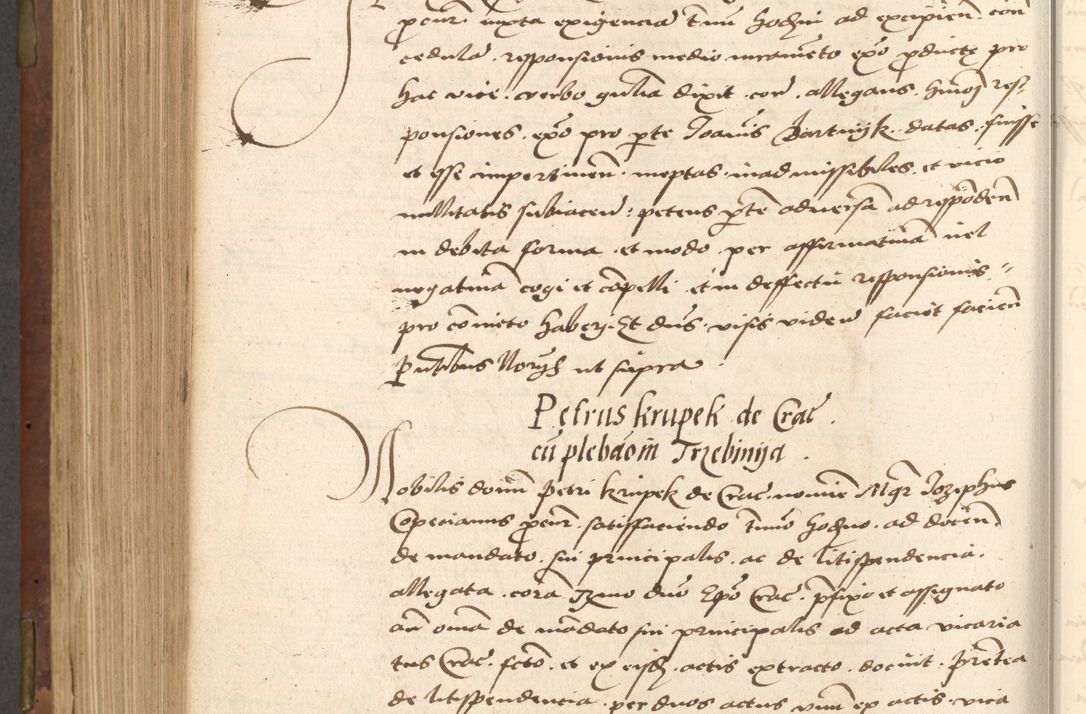 Zdjęcie nr 570 dla obiektu archiwalnego: Acta actorum causarum, sentenciarum, obligationum et mandatorum coram reverendo patre domino Petro Porembski preposito Osswieczimensi, canonico et officiali generali Cracoviensi ad annum Domini millesimum quingentesimum quadrogesimum sextum, cuius inditio est quarta, pontificatus sanctissimi in Christo patris et domini nostri domini Pauli divina providencia papae tercii, anno ipsius duodecimo, a die ac mense infrascriptis feliciter inchoantur