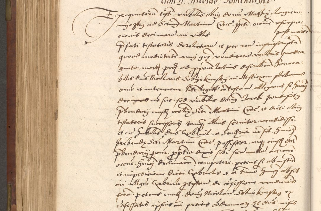 Zdjęcie nr 560 dla obiektu archiwalnego: Acta actorum causarum, sentenciarum, obligationum et mandatorum coram reverendo patre domino Petro Porembski preposito Osswieczimensi, canonico et officiali generali Cracoviensi ad annum Domini millesimum quingentesimum quadrogesimum sextum, cuius inditio est quarta, pontificatus sanctissimi in Christo patris et domini nostri domini Pauli divina providencia papae tercii, anno ipsius duodecimo, a die ac mense infrascriptis feliciter inchoantur