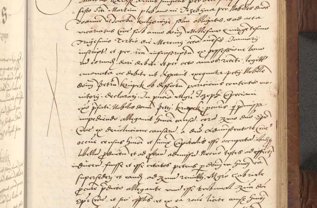 Zdjęcie nr 559 dla obiektu archiwalnego: Acta actorum causarum, sentenciarum, obligationum et mandatorum coram reverendo patre domino Petro Porembski preposito Osswieczimensi, canonico et officiali generali Cracoviensi ad annum Domini millesimum quingentesimum quadrogesimum sextum, cuius inditio est quarta, pontificatus sanctissimi in Christo patris et domini nostri domini Pauli divina providencia papae tercii, anno ipsius duodecimo, a die ac mense infrascriptis feliciter inchoantur