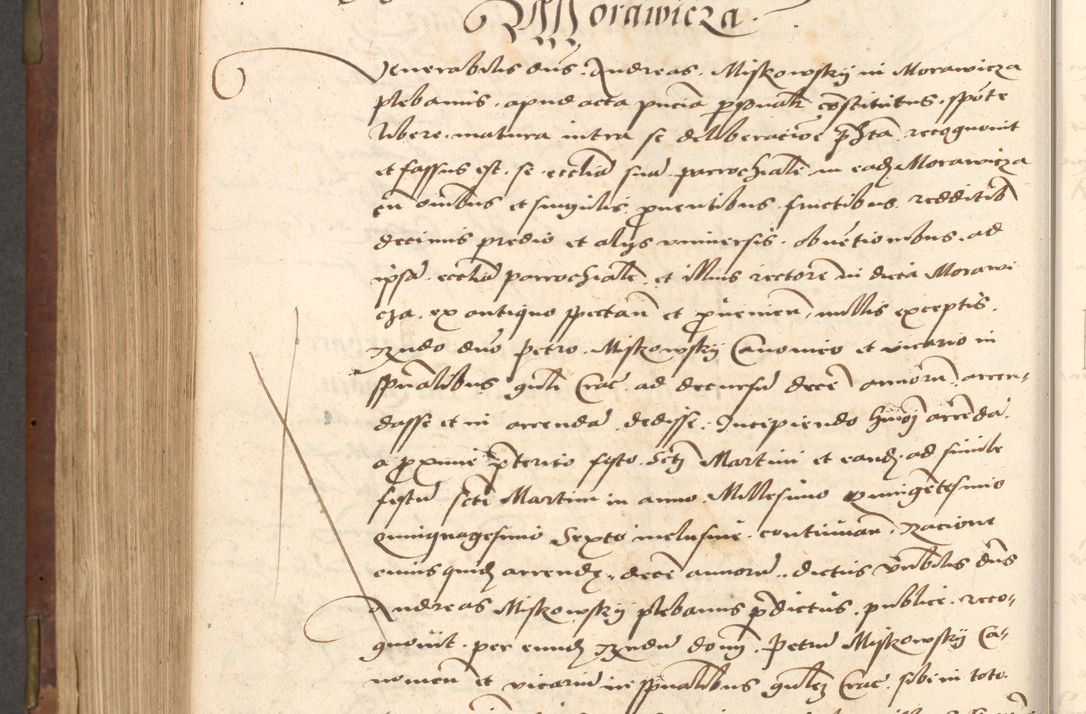Zdjęcie nr 556 dla obiektu archiwalnego: Acta actorum causarum, sentenciarum, obligationum et mandatorum coram reverendo patre domino Petro Porembski preposito Osswieczimensi, canonico et officiali generali Cracoviensi ad annum Domini millesimum quingentesimum quadrogesimum sextum, cuius inditio est quarta, pontificatus sanctissimi in Christo patris et domini nostri domini Pauli divina providencia papae tercii, anno ipsius duodecimo, a die ac mense infrascriptis feliciter inchoantur