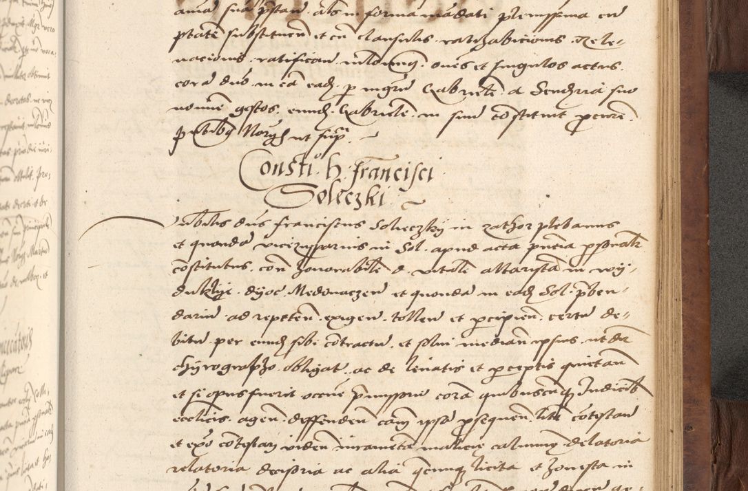 Zdjęcie nr 541 dla obiektu archiwalnego: Acta actorum causarum, sentenciarum, obligationum et mandatorum coram reverendo patre domino Petro Porembski preposito Osswieczimensi, canonico et officiali generali Cracoviensi ad annum Domini millesimum quingentesimum quadrogesimum sextum, cuius inditio est quarta, pontificatus sanctissimi in Christo patris et domini nostri domini Pauli divina providencia papae tercii, anno ipsius duodecimo, a die ac mense infrascriptis feliciter inchoantur