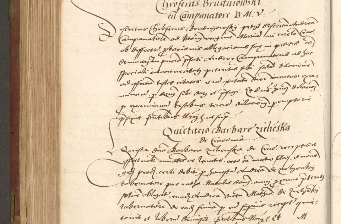 Zdjęcie nr 538 dla obiektu archiwalnego: Acta actorum causarum, sentenciarum, obligationum et mandatorum coram reverendo patre domino Petro Porembski preposito Osswieczimensi, canonico et officiali generali Cracoviensi ad annum Domini millesimum quingentesimum quadrogesimum sextum, cuius inditio est quarta, pontificatus sanctissimi in Christo patris et domini nostri domini Pauli divina providencia papae tercii, anno ipsius duodecimo, a die ac mense infrascriptis feliciter inchoantur