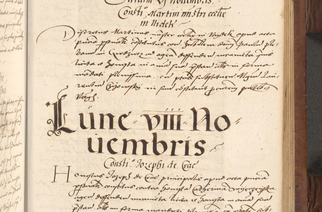 Zdjęcie nr 535 dla obiektu archiwalnego: Acta actorum causarum, sentenciarum, obligationum et mandatorum coram reverendo patre domino Petro Porembski preposito Osswieczimensi, canonico et officiali generali Cracoviensi ad annum Domini millesimum quingentesimum quadrogesimum sextum, cuius inditio est quarta, pontificatus sanctissimi in Christo patris et domini nostri domini Pauli divina providencia papae tercii, anno ipsius duodecimo, a die ac mense infrascriptis feliciter inchoantur