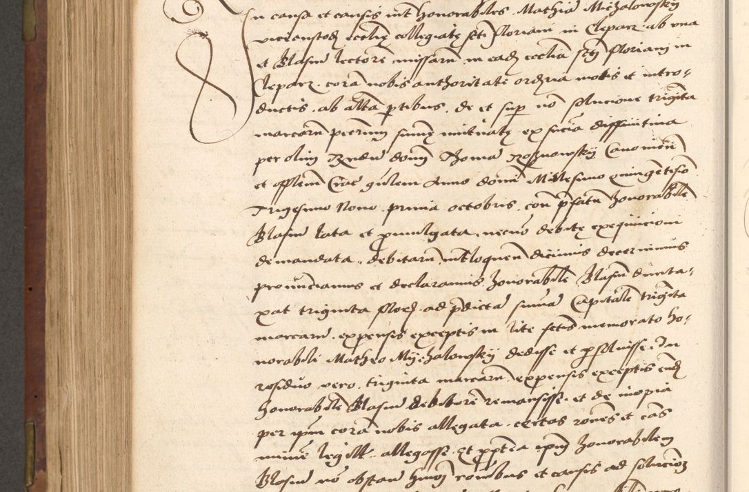 Zdjęcie nr 532 dla obiektu archiwalnego: Acta actorum causarum, sentenciarum, obligationum et mandatorum coram reverendo patre domino Petro Porembski preposito Osswieczimensi, canonico et officiali generali Cracoviensi ad annum Domini millesimum quingentesimum quadrogesimum sextum, cuius inditio est quarta, pontificatus sanctissimi in Christo patris et domini nostri domini Pauli divina providencia papae tercii, anno ipsius duodecimo, a die ac mense infrascriptis feliciter inchoantur