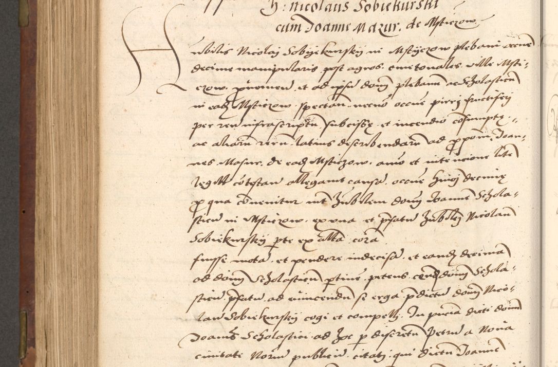 Zdjęcie nr 528 dla obiektu archiwalnego: Acta actorum causarum, sentenciarum, obligationum et mandatorum coram reverendo patre domino Petro Porembski preposito Osswieczimensi, canonico et officiali generali Cracoviensi ad annum Domini millesimum quingentesimum quadrogesimum sextum, cuius inditio est quarta, pontificatus sanctissimi in Christo patris et domini nostri domini Pauli divina providencia papae tercii, anno ipsius duodecimo, a die ac mense infrascriptis feliciter inchoantur
