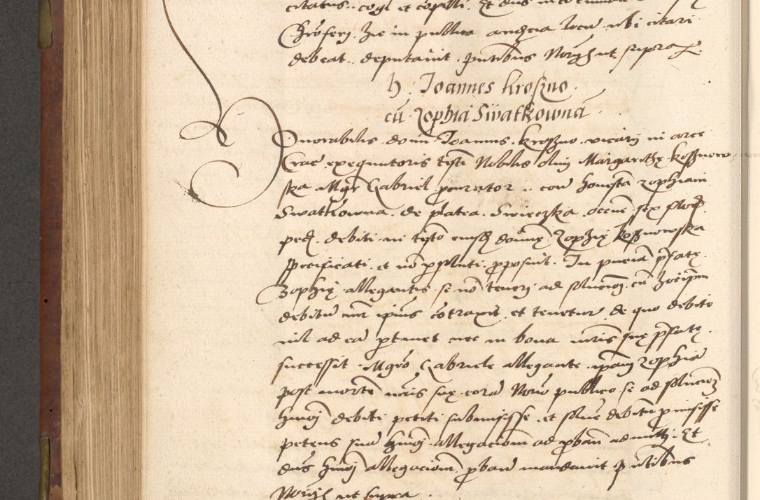 Zdjęcie nr 506 dla obiektu archiwalnego: Acta actorum causarum, sentenciarum, obligationum et mandatorum coram reverendo patre domino Petro Porembski preposito Osswieczimensi, canonico et officiali generali Cracoviensi ad annum Domini millesimum quingentesimum quadrogesimum sextum, cuius inditio est quarta, pontificatus sanctissimi in Christo patris et domini nostri domini Pauli divina providencia papae tercii, anno ipsius duodecimo, a die ac mense infrascriptis feliciter inchoantur