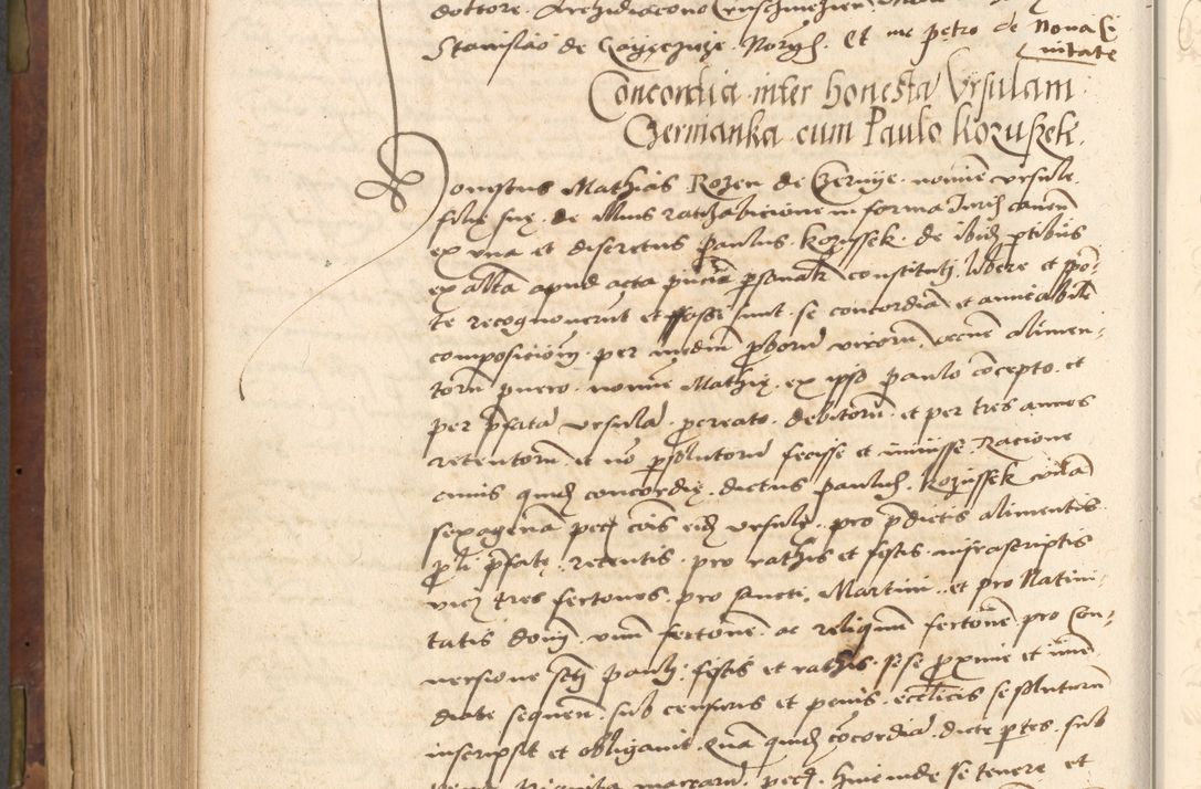 Zdjęcie nr 496 dla obiektu archiwalnego: Acta actorum causarum, sentenciarum, obligationum et mandatorum coram reverendo patre domino Petro Porembski preposito Osswieczimensi, canonico et officiali generali Cracoviensi ad annum Domini millesimum quingentesimum quadrogesimum sextum, cuius inditio est quarta, pontificatus sanctissimi in Christo patris et domini nostri domini Pauli divina providencia papae tercii, anno ipsius duodecimo, a die ac mense infrascriptis feliciter inchoantur