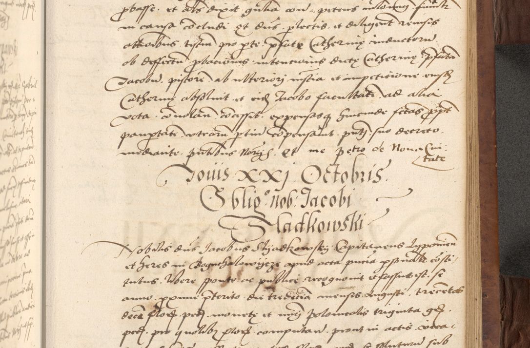 Zdjęcie nr 483 dla obiektu archiwalnego: Acta actorum causarum, sentenciarum, obligationum et mandatorum coram reverendo patre domino Petro Porembski preposito Osswieczimensi, canonico et officiali generali Cracoviensi ad annum Domini millesimum quingentesimum quadrogesimum sextum, cuius inditio est quarta, pontificatus sanctissimi in Christo patris et domini nostri domini Pauli divina providencia papae tercii, anno ipsius duodecimo, a die ac mense infrascriptis feliciter inchoantur