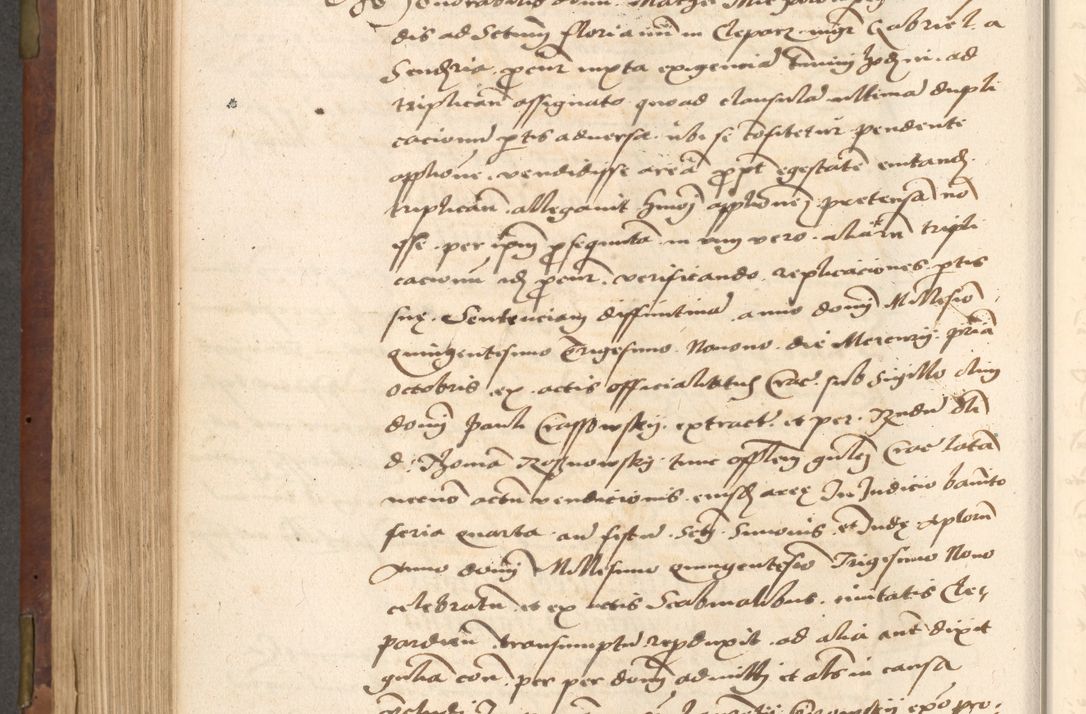 Zdjęcie nr 466 dla obiektu archiwalnego: Acta actorum causarum, sentenciarum, obligationum et mandatorum coram reverendo patre domino Petro Porembski preposito Osswieczimensi, canonico et officiali generali Cracoviensi ad annum Domini millesimum quingentesimum quadrogesimum sextum, cuius inditio est quarta, pontificatus sanctissimi in Christo patris et domini nostri domini Pauli divina providencia papae tercii, anno ipsius duodecimo, a die ac mense infrascriptis feliciter inchoantur