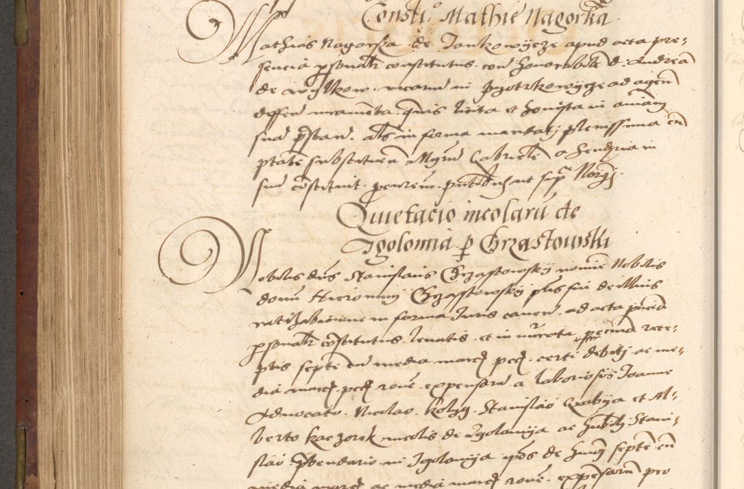 Zdjęcie nr 456 dla obiektu archiwalnego: Acta actorum causarum, sentenciarum, obligationum et mandatorum coram reverendo patre domino Petro Porembski preposito Osswieczimensi, canonico et officiali generali Cracoviensi ad annum Domini millesimum quingentesimum quadrogesimum sextum, cuius inditio est quarta, pontificatus sanctissimi in Christo patris et domini nostri domini Pauli divina providencia papae tercii, anno ipsius duodecimo, a die ac mense infrascriptis feliciter inchoantur