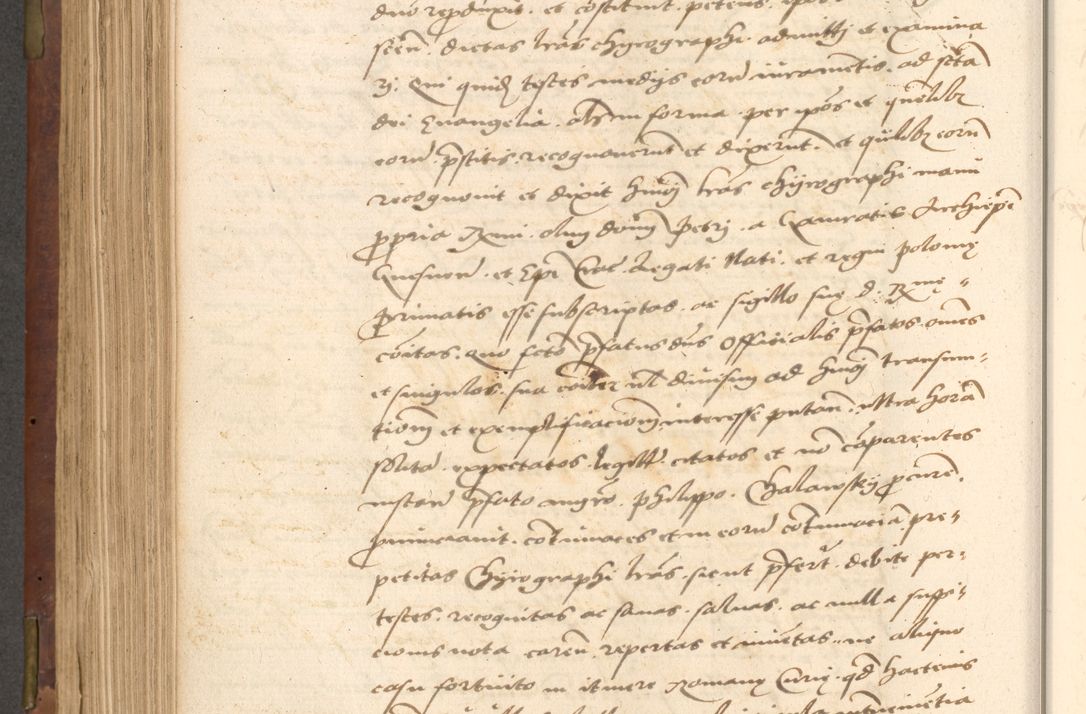 Zdjęcie nr 452 dla obiektu archiwalnego: Acta actorum causarum, sentenciarum, obligationum et mandatorum coram reverendo patre domino Petro Porembski preposito Osswieczimensi, canonico et officiali generali Cracoviensi ad annum Domini millesimum quingentesimum quadrogesimum sextum, cuius inditio est quarta, pontificatus sanctissimi in Christo patris et domini nostri domini Pauli divina providencia papae tercii, anno ipsius duodecimo, a die ac mense infrascriptis feliciter inchoantur