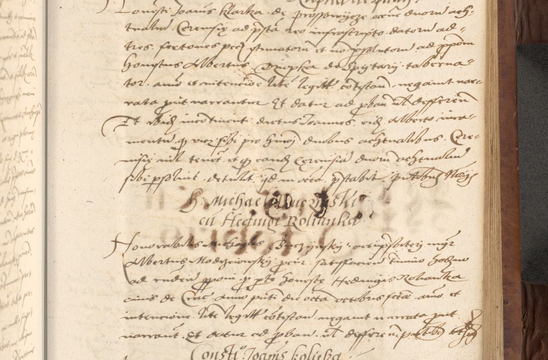 Zdjęcie nr 453 dla obiektu archiwalnego: Acta actorum causarum, sentenciarum, obligationum et mandatorum coram reverendo patre domino Petro Porembski preposito Osswieczimensi, canonico et officiali generali Cracoviensi ad annum Domini millesimum quingentesimum quadrogesimum sextum, cuius inditio est quarta, pontificatus sanctissimi in Christo patris et domini nostri domini Pauli divina providencia papae tercii, anno ipsius duodecimo, a die ac mense infrascriptis feliciter inchoantur