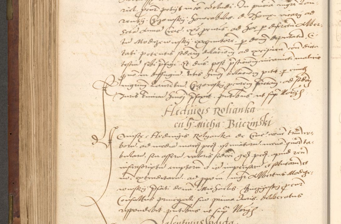 Zdjęcie nr 442 dla obiektu archiwalnego: Acta actorum causarum, sentenciarum, obligationum et mandatorum coram reverendo patre domino Petro Porembski preposito Osswieczimensi, canonico et officiali generali Cracoviensi ad annum Domini millesimum quingentesimum quadrogesimum sextum, cuius inditio est quarta, pontificatus sanctissimi in Christo patris et domini nostri domini Pauli divina providencia papae tercii, anno ipsius duodecimo, a die ac mense infrascriptis feliciter inchoantur