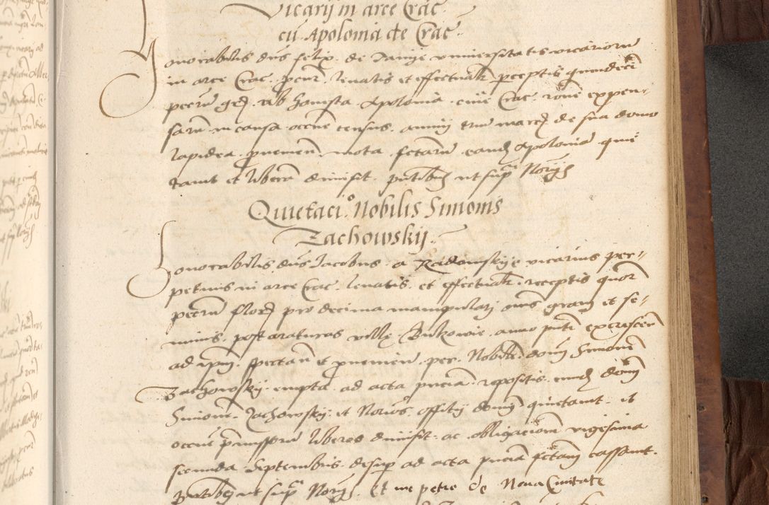 Zdjęcie nr 443 dla obiektu archiwalnego: Acta actorum causarum, sentenciarum, obligationum et mandatorum coram reverendo patre domino Petro Porembski preposito Osswieczimensi, canonico et officiali generali Cracoviensi ad annum Domini millesimum quingentesimum quadrogesimum sextum, cuius inditio est quarta, pontificatus sanctissimi in Christo patris et domini nostri domini Pauli divina providencia papae tercii, anno ipsius duodecimo, a die ac mense infrascriptis feliciter inchoantur