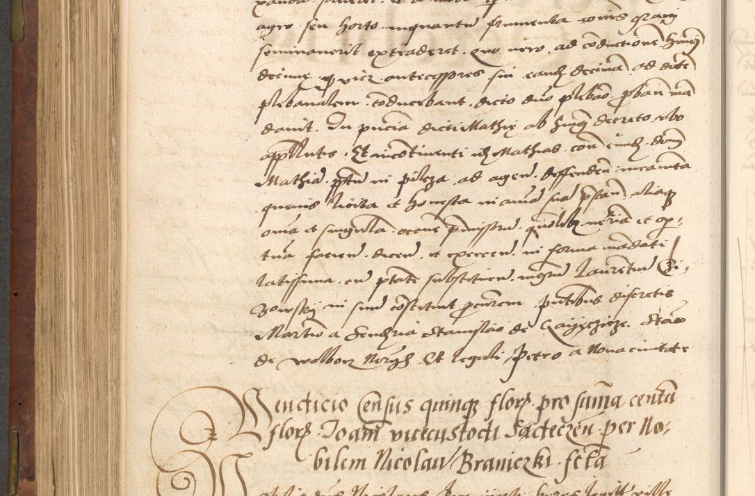 Zdjęcie nr 426 dla obiektu archiwalnego: Acta actorum causarum, sentenciarum, obligationum et mandatorum coram reverendo patre domino Petro Porembski preposito Osswieczimensi, canonico et officiali generali Cracoviensi ad annum Domini millesimum quingentesimum quadrogesimum sextum, cuius inditio est quarta, pontificatus sanctissimi in Christo patris et domini nostri domini Pauli divina providencia papae tercii, anno ipsius duodecimo, a die ac mense infrascriptis feliciter inchoantur