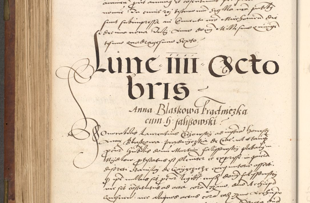 Zdjęcie nr 422 dla obiektu archiwalnego: Acta actorum causarum, sentenciarum, obligationum et mandatorum coram reverendo patre domino Petro Porembski preposito Osswieczimensi, canonico et officiali generali Cracoviensi ad annum Domini millesimum quingentesimum quadrogesimum sextum, cuius inditio est quarta, pontificatus sanctissimi in Christo patris et domini nostri domini Pauli divina providencia papae tercii, anno ipsius duodecimo, a die ac mense infrascriptis feliciter inchoantur