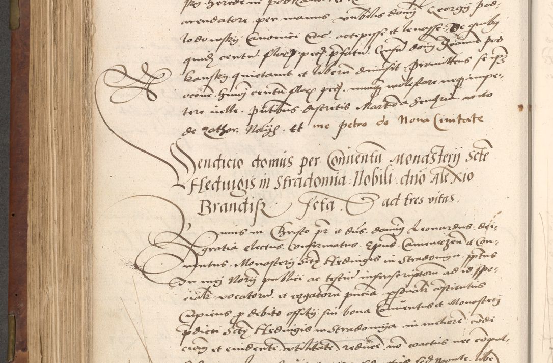 Zdjęcie nr 418 dla obiektu archiwalnego: Acta actorum causarum, sentenciarum, obligationum et mandatorum coram reverendo patre domino Petro Porembski preposito Osswieczimensi, canonico et officiali generali Cracoviensi ad annum Domini millesimum quingentesimum quadrogesimum sextum, cuius inditio est quarta, pontificatus sanctissimi in Christo patris et domini nostri domini Pauli divina providencia papae tercii, anno ipsius duodecimo, a die ac mense infrascriptis feliciter inchoantur