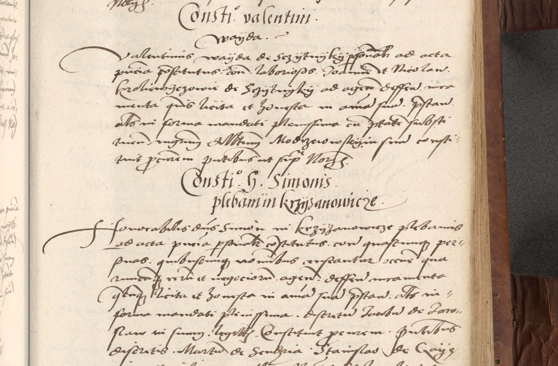 Zdjęcie nr 417 dla obiektu archiwalnego: Acta actorum causarum, sentenciarum, obligationum et mandatorum coram reverendo patre domino Petro Porembski preposito Osswieczimensi, canonico et officiali generali Cracoviensi ad annum Domini millesimum quingentesimum quadrogesimum sextum, cuius inditio est quarta, pontificatus sanctissimi in Christo patris et domini nostri domini Pauli divina providencia papae tercii, anno ipsius duodecimo, a die ac mense infrascriptis feliciter inchoantur