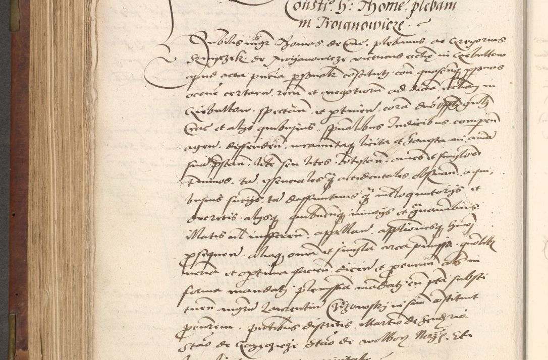 Zdjęcie nr 414 dla obiektu archiwalnego: Acta actorum causarum, sentenciarum, obligationum et mandatorum coram reverendo patre domino Petro Porembski preposito Osswieczimensi, canonico et officiali generali Cracoviensi ad annum Domini millesimum quingentesimum quadrogesimum sextum, cuius inditio est quarta, pontificatus sanctissimi in Christo patris et domini nostri domini Pauli divina providencia papae tercii, anno ipsius duodecimo, a die ac mense infrascriptis feliciter inchoantur