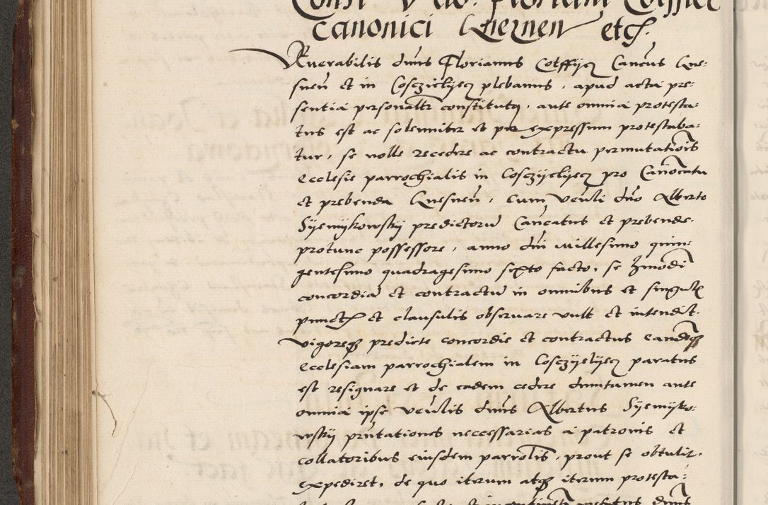 Zdjęcie nr 204 dla obiektu archiwalnego: Acta actorum causarum, sententiarum, obligationum et mandatorum coram reverendo patre et domini nostri domini Pauli divina providencia pape tertii, anno decimo quarto, a die et mense infrascriptis foeliciter continuantur. Annus coronancionis Pauli papae tercii a die tercia mensis Novembris inchoatur