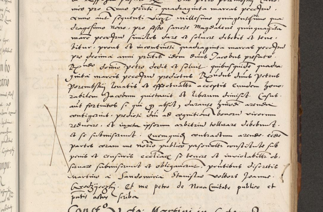 Zdjęcie nr 201 dla obiektu archiwalnego: Acta actorum causarum, sententiarum, obligationum et mandatorum coram reverendo patre et domini nostri domini Pauli divina providencia pape tertii, anno decimo quarto, a die et mense infrascriptis foeliciter continuantur. Annus coronancionis Pauli papae tercii a die tercia mensis Novembris inchoatur