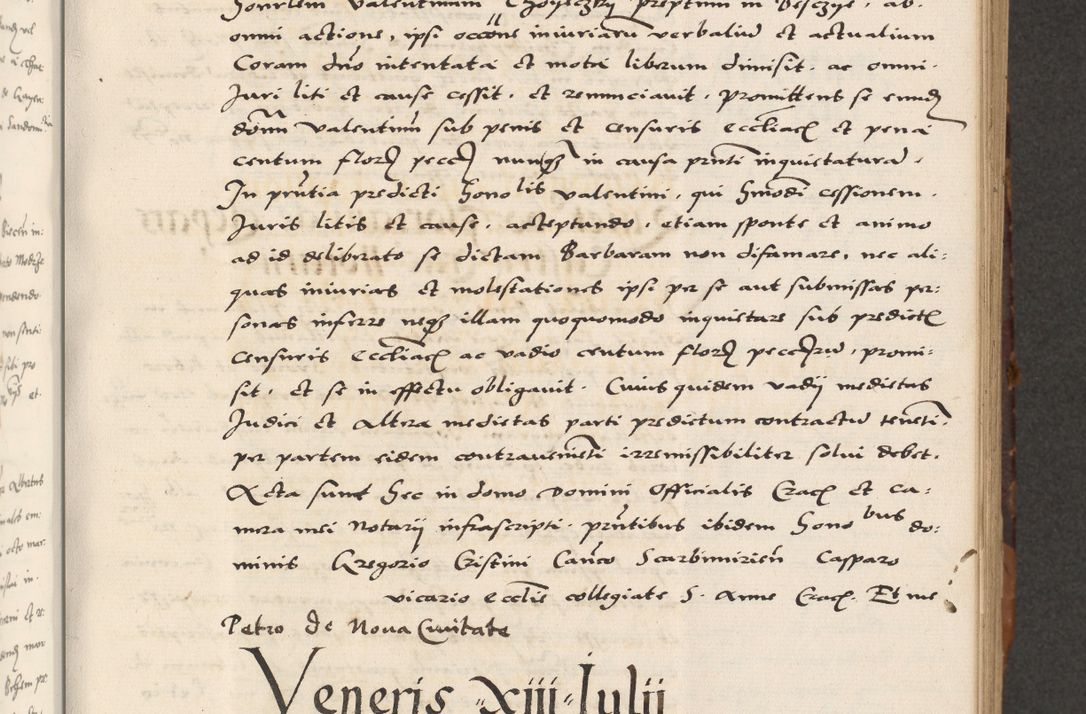 Zdjęcie nr 193 dla obiektu archiwalnego: Acta actorum causarum, sententiarum, obligationum et mandatorum coram reverendo patre et domini nostri domini Pauli divina providencia pape tertii, anno decimo quarto, a die et mense infrascriptis foeliciter continuantur. Annus coronancionis Pauli papae tercii a die tercia mensis Novembris inchoatur