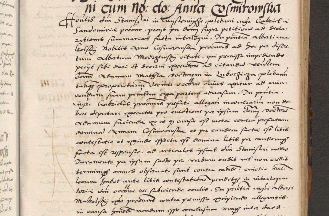 Zdjęcie nr 157 dla obiektu archiwalnego: Acta actorum causarum, sententiarum, obligationum et mandatorum coram reverendo patre et domini nostri domini Pauli divina providencia pape tertii, anno decimo quarto, a die et mense infrascriptis foeliciter continuantur. Annus coronancionis Pauli papae tercii a die tercia mensis Novembris inchoatur