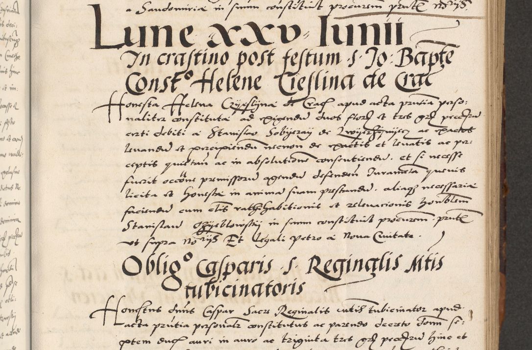 Zdjęcie nr 127 dla obiektu archiwalnego: Acta actorum causarum, sententiarum, obligationum et mandatorum coram reverendo patre et domini nostri domini Pauli divina providencia pape tertii, anno decimo quarto, a die et mense infrascriptis foeliciter continuantur. Annus coronancionis Pauli papae tercii a die tercia mensis Novembris inchoatur