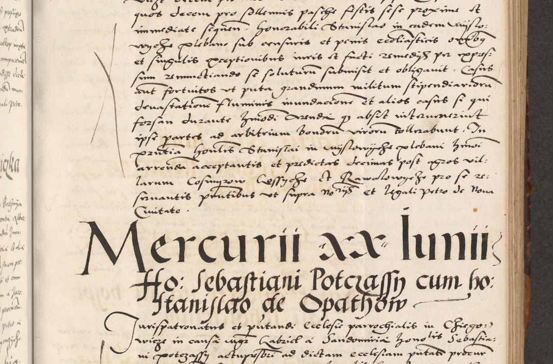 Zdjęcie nr 111 dla obiektu archiwalnego: Acta actorum causarum, sententiarum, obligationum et mandatorum coram reverendo patre et domini nostri domini Pauli divina providencia pape tertii, anno decimo quarto, a die et mense infrascriptis foeliciter continuantur. Annus coronancionis Pauli papae tercii a die tercia mensis Novembris inchoatur