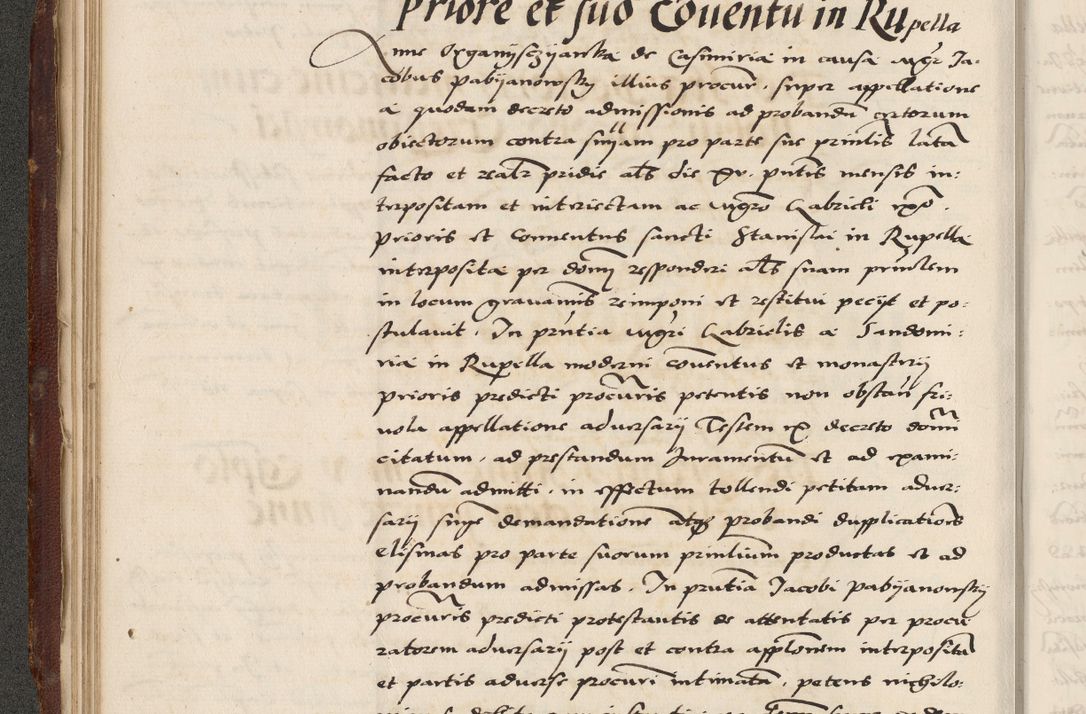 Zdjęcie nr 108 dla obiektu archiwalnego: Acta actorum causarum, sententiarum, obligationum et mandatorum coram reverendo patre et domini nostri domini Pauli divina providencia pape tertii, anno decimo quarto, a die et mense infrascriptis foeliciter continuantur. Annus coronancionis Pauli papae tercii a die tercia mensis Novembris inchoatur