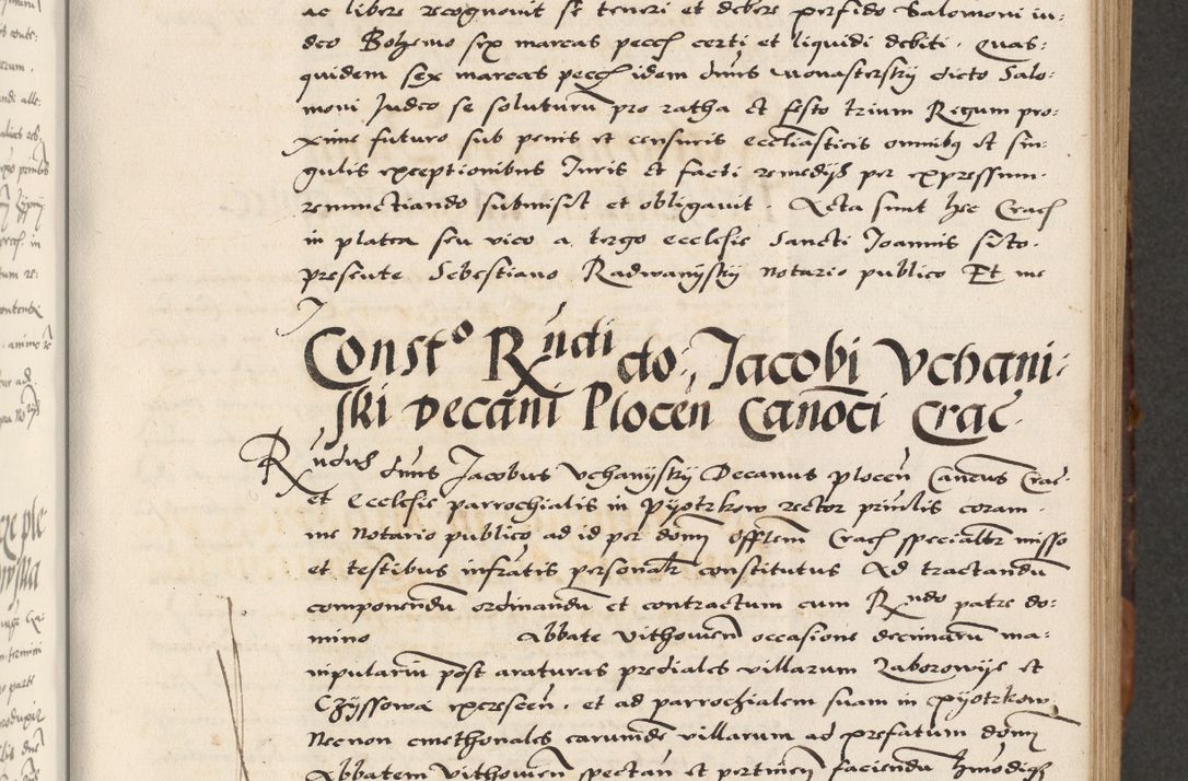 Zdjęcie nr 103 dla obiektu archiwalnego: Acta actorum causarum, sententiarum, obligationum et mandatorum coram reverendo patre et domini nostri domini Pauli divina providencia pape tertii, anno decimo quarto, a die et mense infrascriptis foeliciter continuantur. Annus coronancionis Pauli papae tercii a die tercia mensis Novembris inchoatur