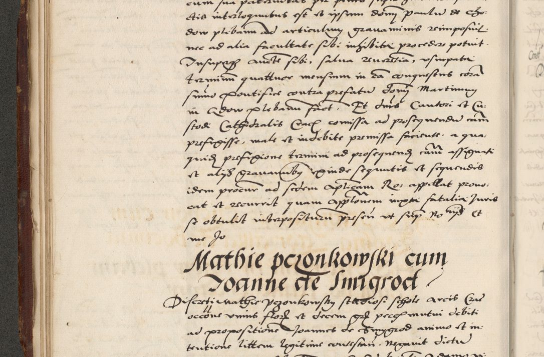 Zdjęcie nr 96 dla obiektu archiwalnego: Acta actorum causarum, sententiarum, obligationum et mandatorum coram reverendo patre et domini nostri domini Pauli divina providencia pape tertii, anno decimo quarto, a die et mense infrascriptis foeliciter continuantur. Annus coronancionis Pauli papae tercii a die tercia mensis Novembris inchoatur