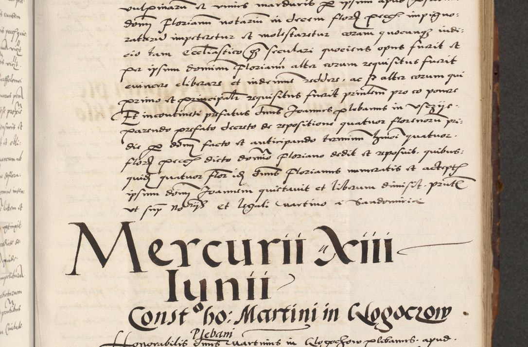 Zdjęcie nr 85 dla obiektu archiwalnego: Acta actorum causarum, sententiarum, obligationum et mandatorum coram reverendo patre et domini nostri domini Pauli divina providencia pape tertii, anno decimo quarto, a die et mense infrascriptis foeliciter continuantur. Annus coronancionis Pauli papae tercii a die tercia mensis Novembris inchoatur