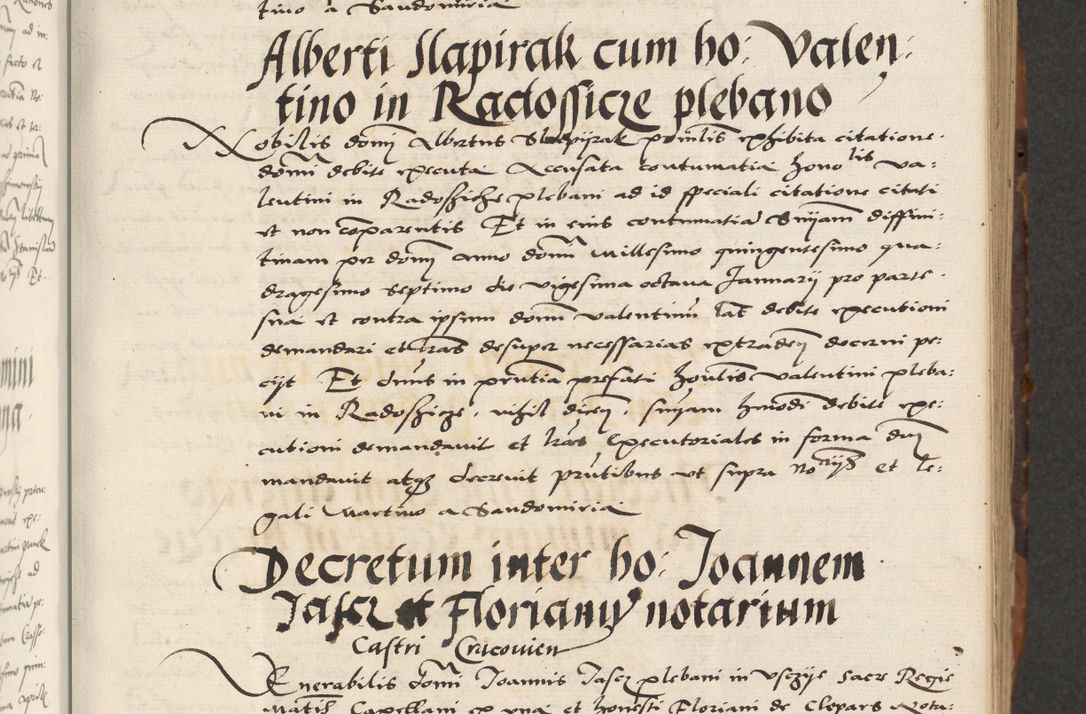 Zdjęcie nr 81 dla obiektu archiwalnego: Acta actorum causarum, sententiarum, obligationum et mandatorum coram reverendo patre et domini nostri domini Pauli divina providencia pape tertii, anno decimo quarto, a die et mense infrascriptis foeliciter continuantur. Annus coronancionis Pauli papae tercii a die tercia mensis Novembris inchoatur