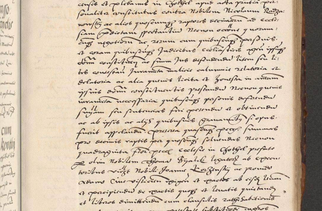 Zdjęcie nr 77 dla obiektu archiwalnego: Acta actorum causarum, sententiarum, obligationum et mandatorum coram reverendo patre et domini nostri domini Pauli divina providencia pape tertii, anno decimo quarto, a die et mense infrascriptis foeliciter continuantur. Annus coronancionis Pauli papae tercii a die tercia mensis Novembris inchoatur