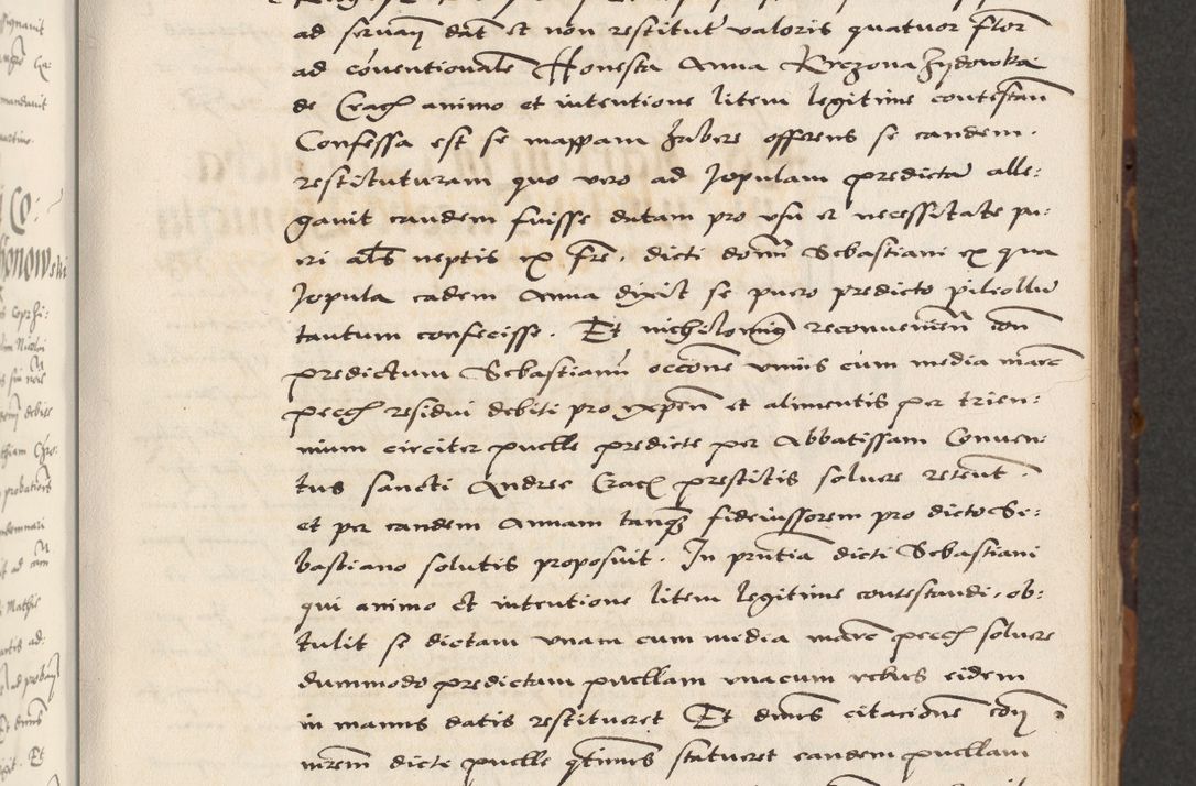 Zdjęcie nr 73 dla obiektu archiwalnego: Acta actorum causarum, sententiarum, obligationum et mandatorum coram reverendo patre et domini nostri domini Pauli divina providencia pape tertii, anno decimo quarto, a die et mense infrascriptis foeliciter continuantur. Annus coronancionis Pauli papae tercii a die tercia mensis Novembris inchoatur
