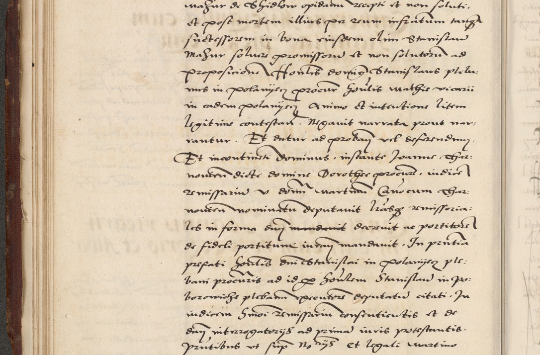 Zdjęcie nr 68 dla obiektu archiwalnego: Acta actorum causarum, sententiarum, obligationum et mandatorum coram reverendo patre et domini nostri domini Pauli divina providencia pape tertii, anno decimo quarto, a die et mense infrascriptis foeliciter continuantur. Annus coronancionis Pauli papae tercii a die tercia mensis Novembris inchoatur