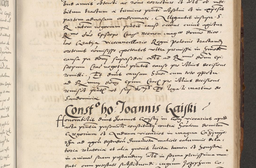 Zdjęcie nr 63 dla obiektu archiwalnego: Acta actorum causarum, sententiarum, obligationum et mandatorum coram reverendo patre et domini nostri domini Pauli divina providencia pape tertii, anno decimo quarto, a die et mense infrascriptis foeliciter continuantur. Annus coronancionis Pauli papae tercii a die tercia mensis Novembris inchoatur