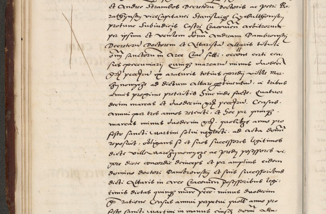 Zdjęcie nr 54 dla obiektu archiwalnego: Acta actorum causarum, sententiarum, obligationum et mandatorum coram reverendo patre et domini nostri domini Pauli divina providencia pape tertii, anno decimo quarto, a die et mense infrascriptis foeliciter continuantur. Annus coronancionis Pauli papae tercii a die tercia mensis Novembris inchoatur